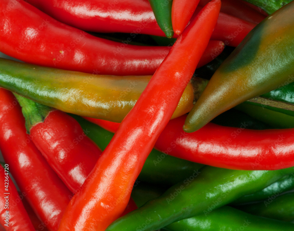 Chili peppers background