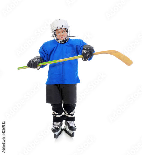 Little Boy Hockey Player