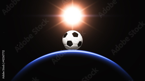 サッカーボールと惑星