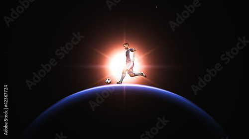 サッカー選手と惑星
