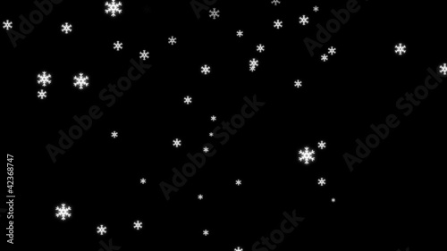 Loopable Snow Fall Animation with Alpha Channel