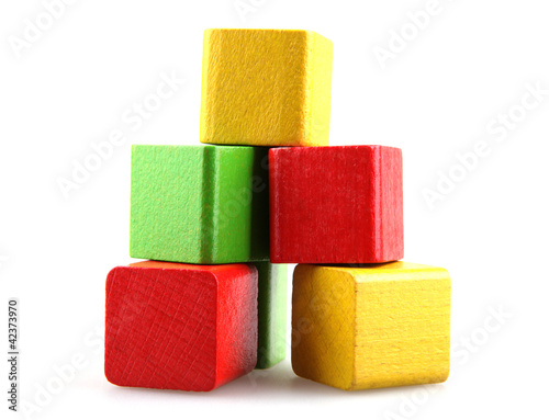 Wooden building blocks
