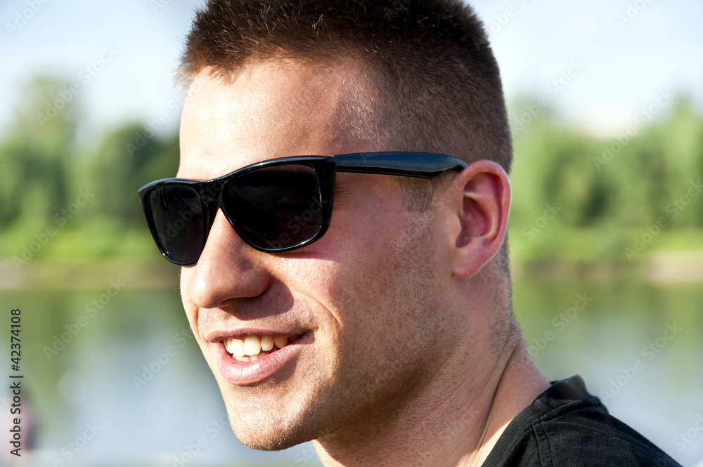man with sunglasses man with sunglasses