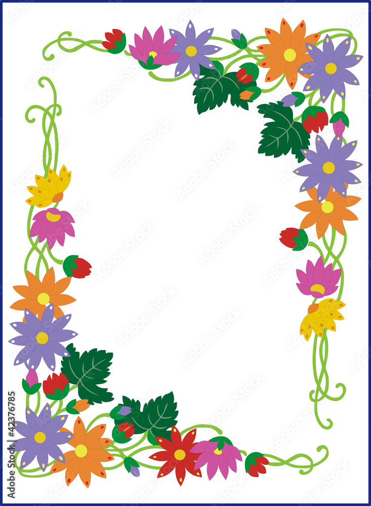 Naklejka premium flower background