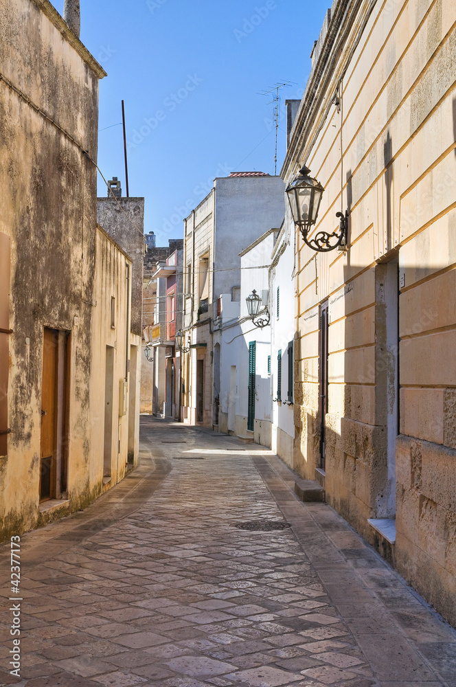 Alleyway. Corigliano d'Otranto. Puglia. Italy.