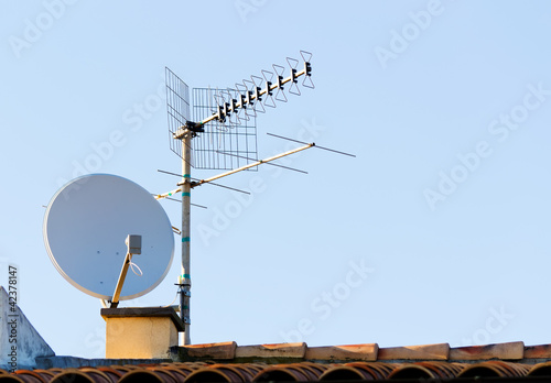Murais de parede satellite antenna