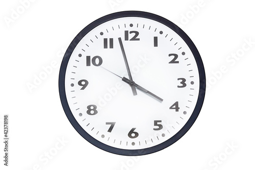 Wall clocks isolated on white