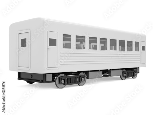 Wagon Train isolated on white background