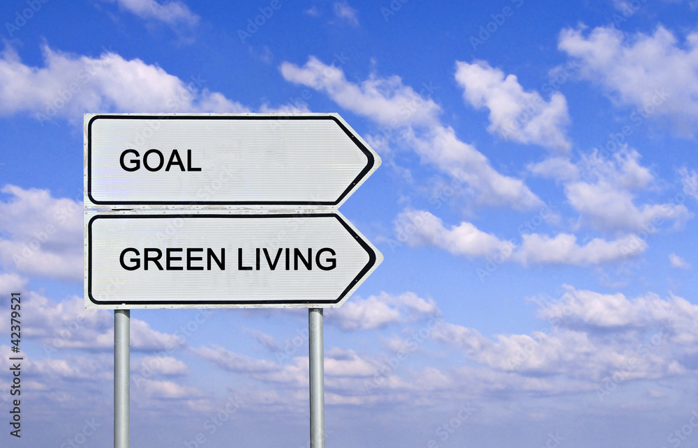 Road sign to green living