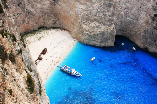 Obraz na płótnie Navagio in Zakynthos, Greece