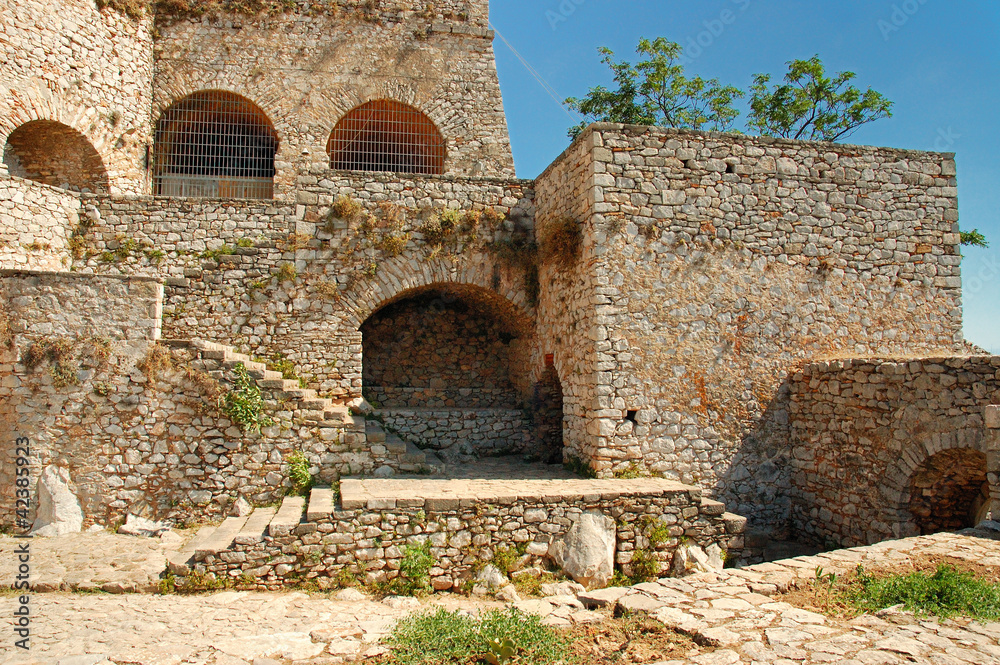 Nafplio ,The  Palamidi castle . Peloponnese , Greece