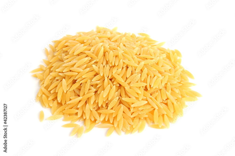 Pasta on white Pasta on white
