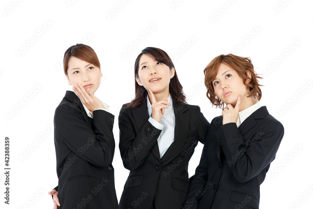 Beautiful young business woman. Portrait of asian.