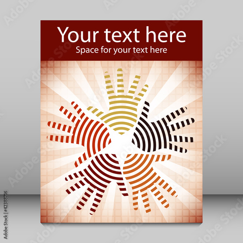 Circle of hands leaflet design.