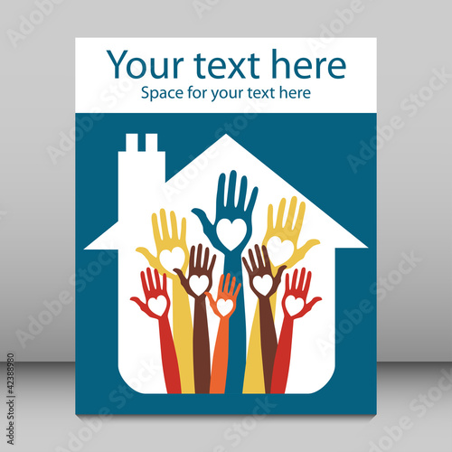 House party leaflet or flier design.