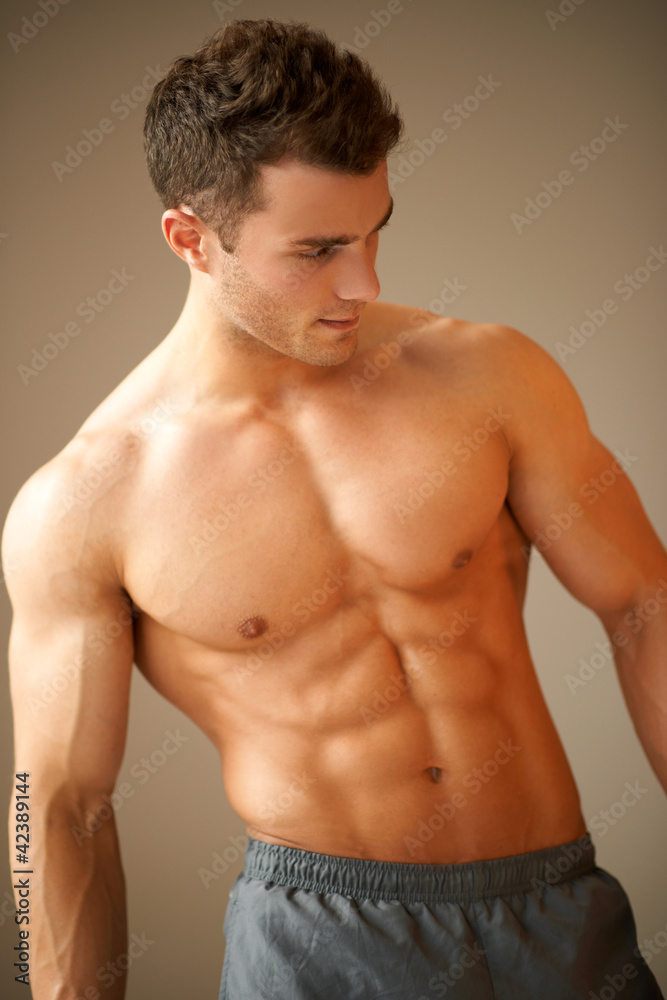 Portrait of a handsome young man with great physique Portrait of a handsome young man with great physique