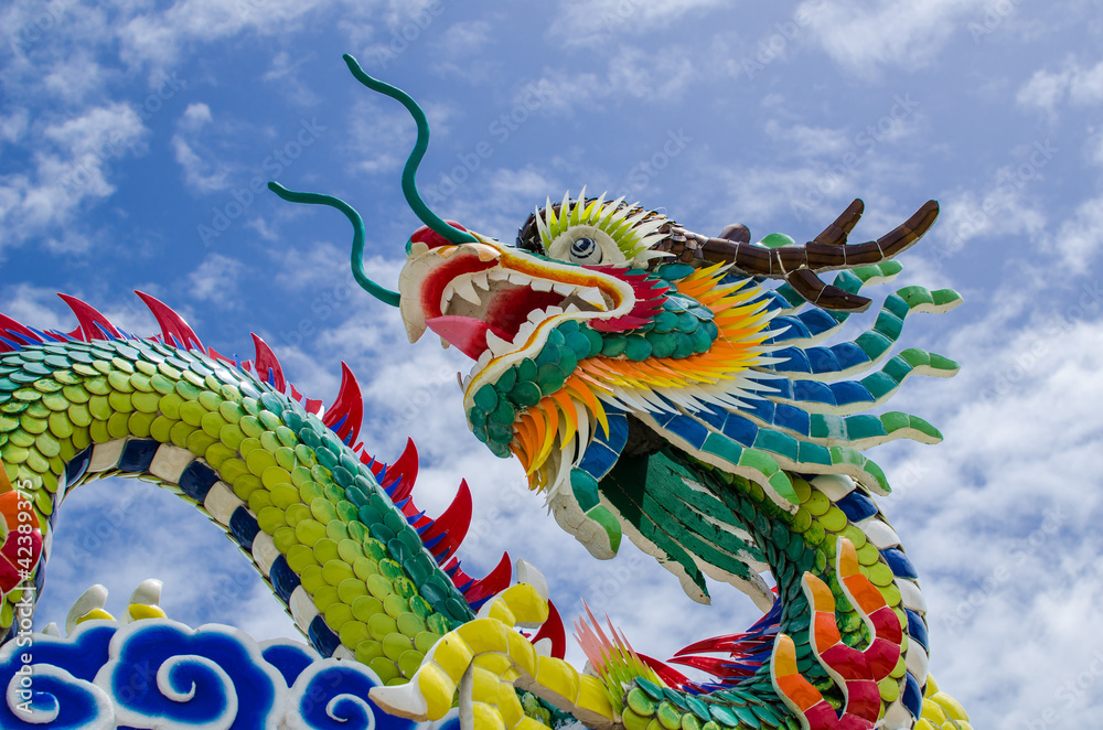 Chinese dragon - obrazy, fototapety, plakaty 