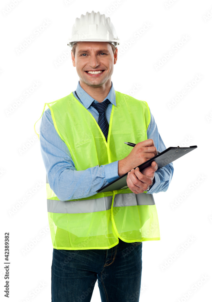 Confident handsome male architect Confident handsome male architect