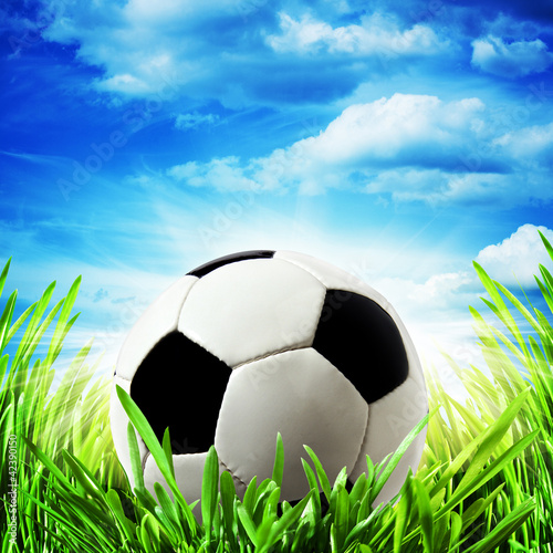 abstract football backgrounds under bright sun