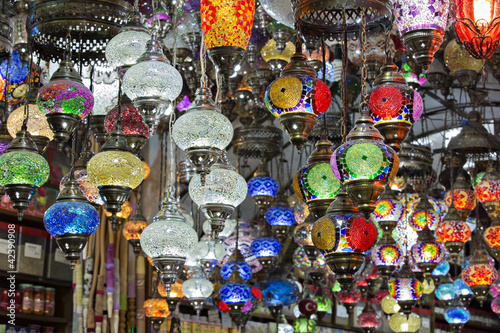 Photography Hanging lanterns , Grand Bazaar, Istanbul, Turkey