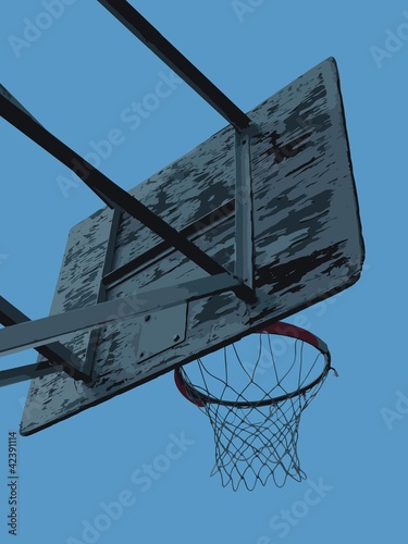 Basketball board vector