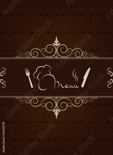 Abstre restaurant menu cover