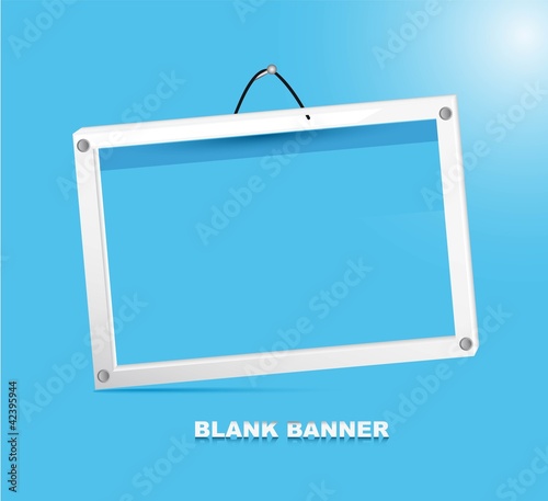 blank banner