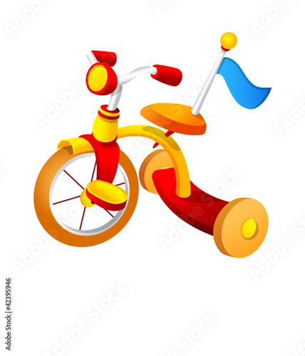 Vector icon tricycle