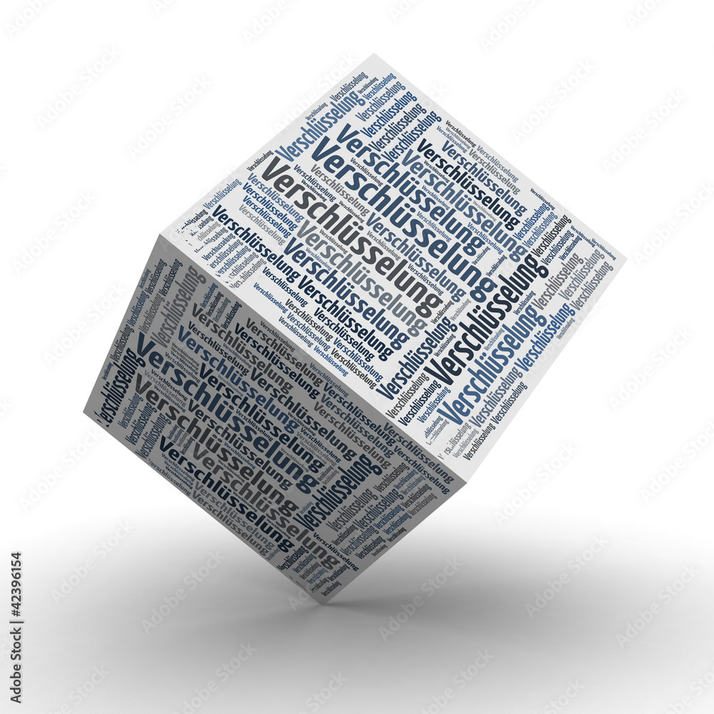 Verschlüsselung - Würfel / Cube Stock-Illustration | Adobe Stock