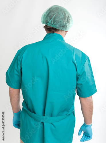 Rear view of a surgeon