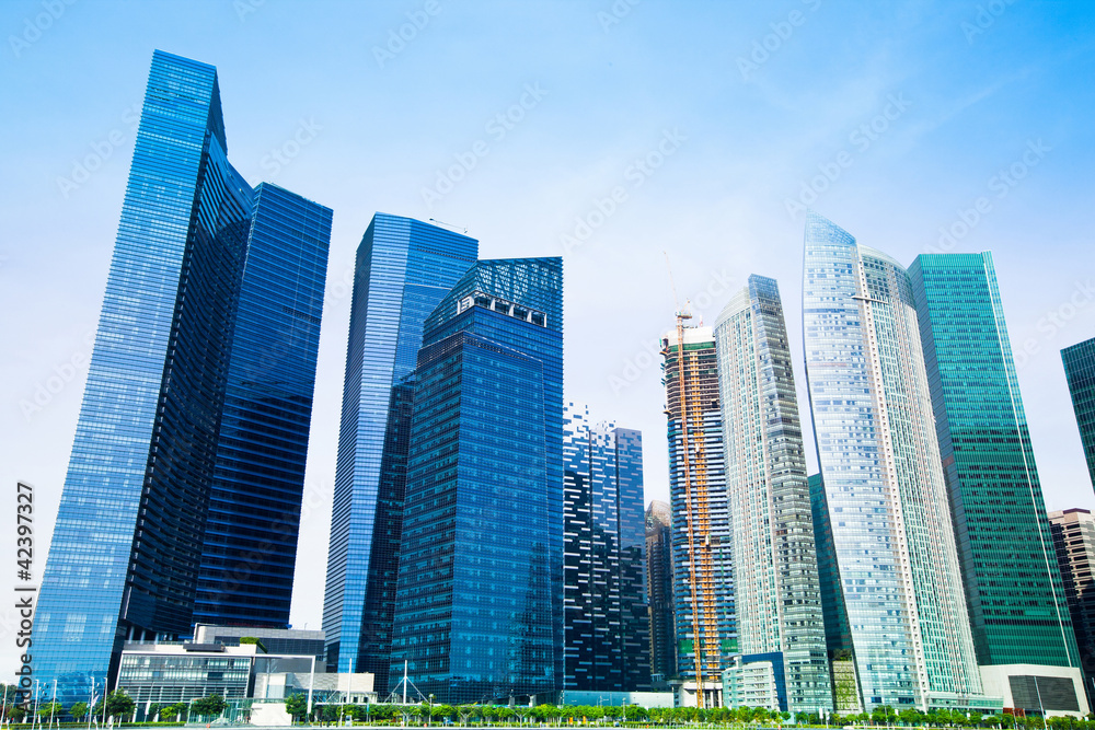 Fototapeta premium Skyline of Singapore business district