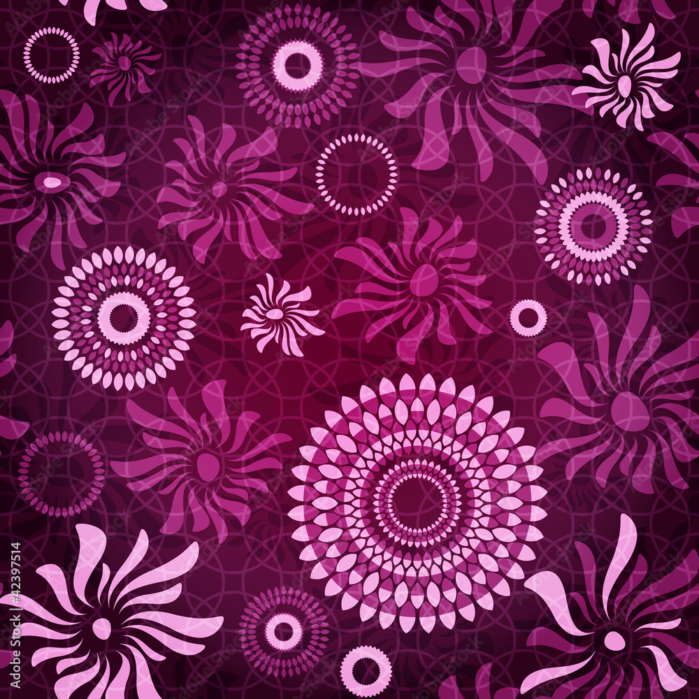 Dark-purple seamless pattern