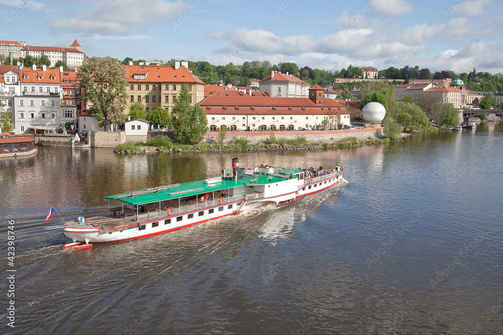 Naklejka premium Prague, city landscape