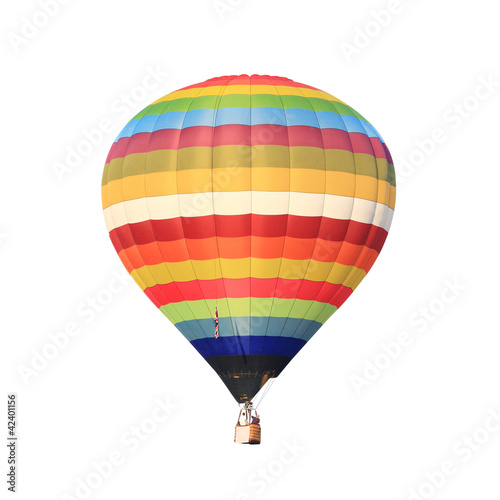 hot air balloon isolated whte