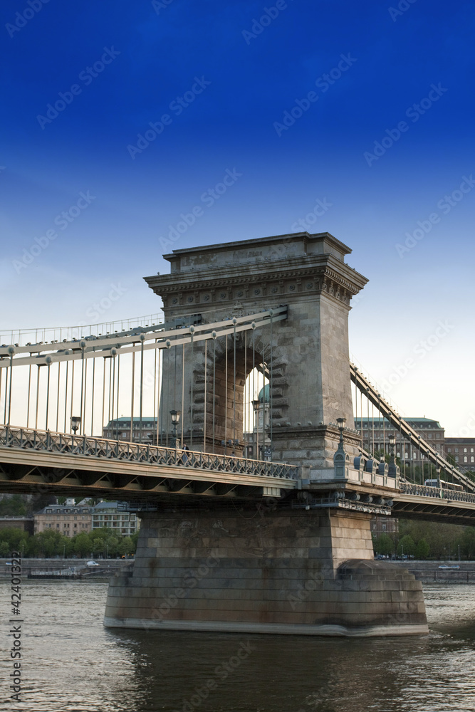 Obraz premium Chain Bridge Budapest, Hungary