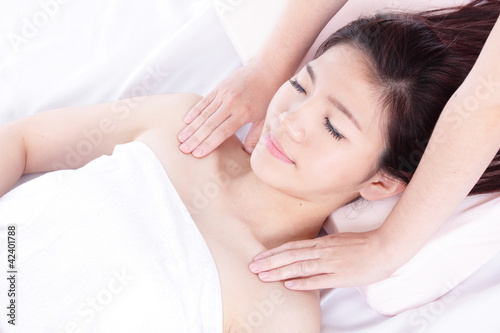 woman in health spa