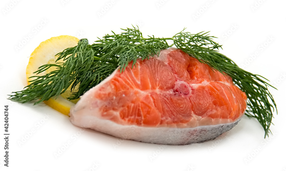 Salmon with dill and lemon