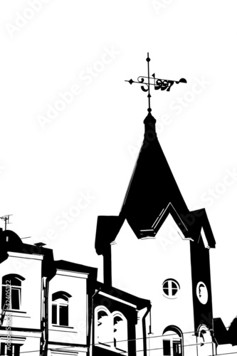 Old gothic spire