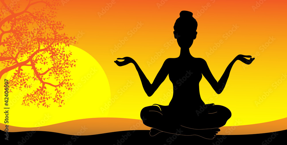 yoga, vector image yoga, vector image
