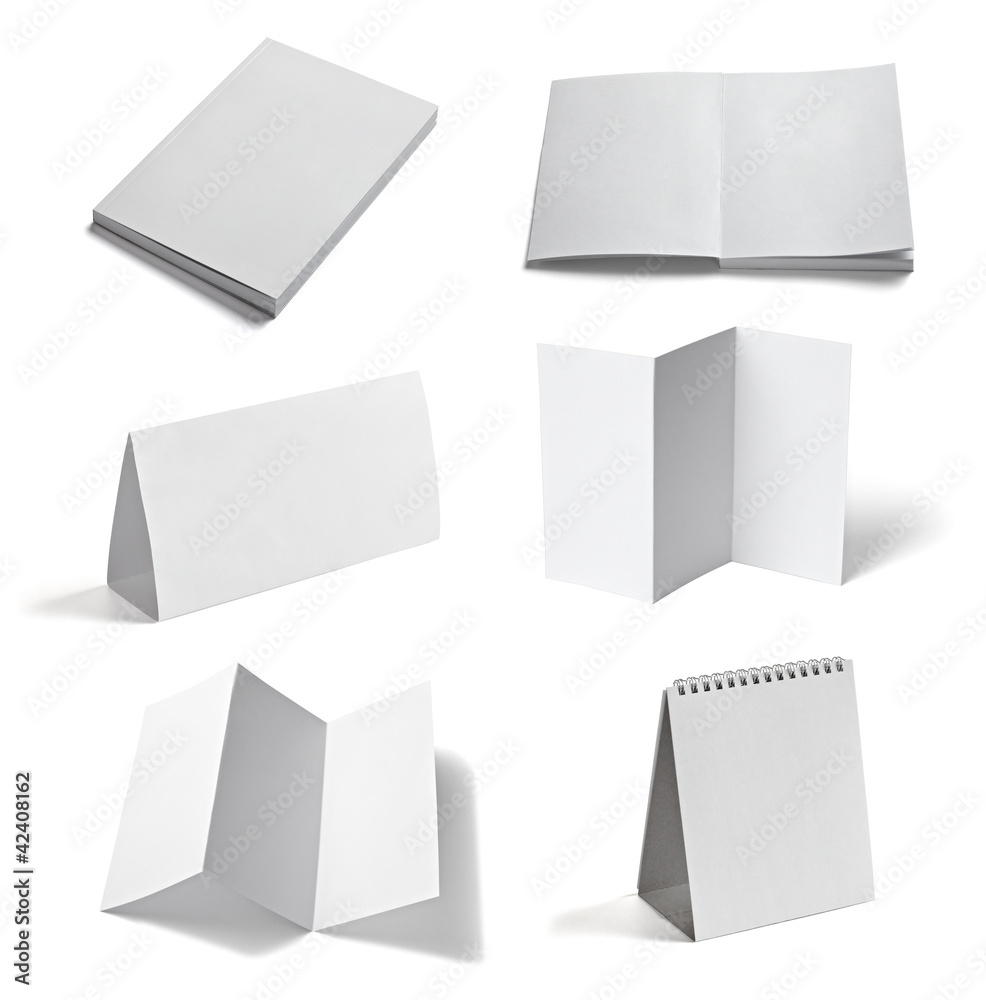 leaflet notebook textbook white blank paper template leaflet notebook textbook white blank paper template