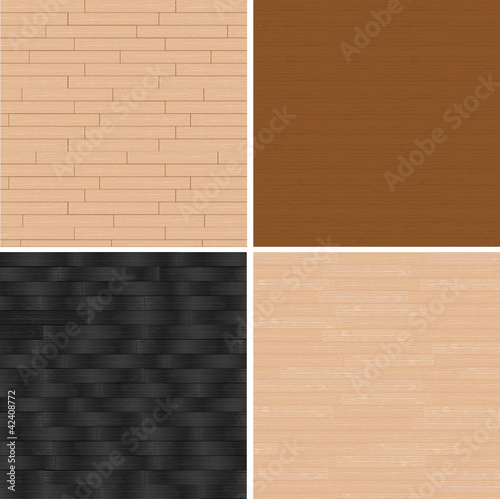 vector realistic wood texture background, set
