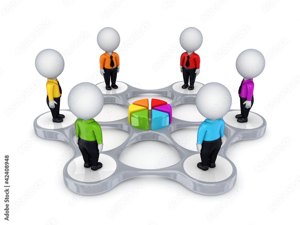 3d small people around modern notebook. 3d small people around modern notebook.