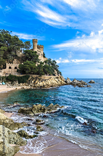 mediterranean sea at the Costa Brava - Lloret de Mar, Spain