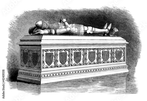 Fotografi Hero Tomb - Gisant - Grabstatue - 14th century
