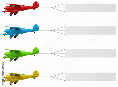 Aereo con striscione