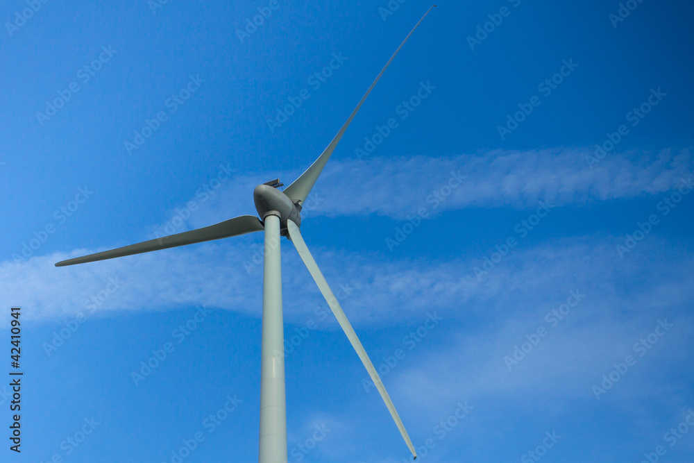 big windturbine and blue sky big windturbine and blue sky