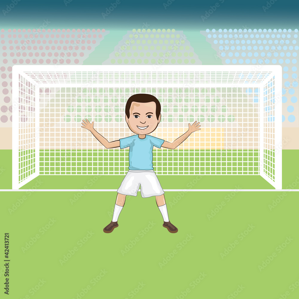 Fototapeta premium goalie, goal keeper .