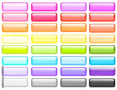 Vector web buttons.