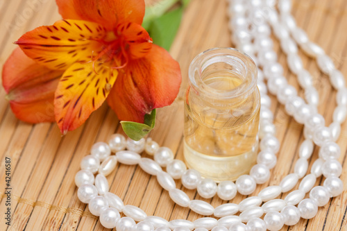 Bottles of essential oil