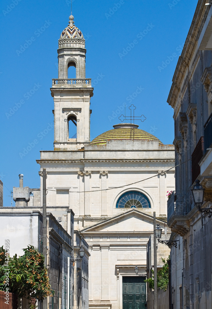 Mother Church of Castrignano de' Greci. Puglia. Italy.